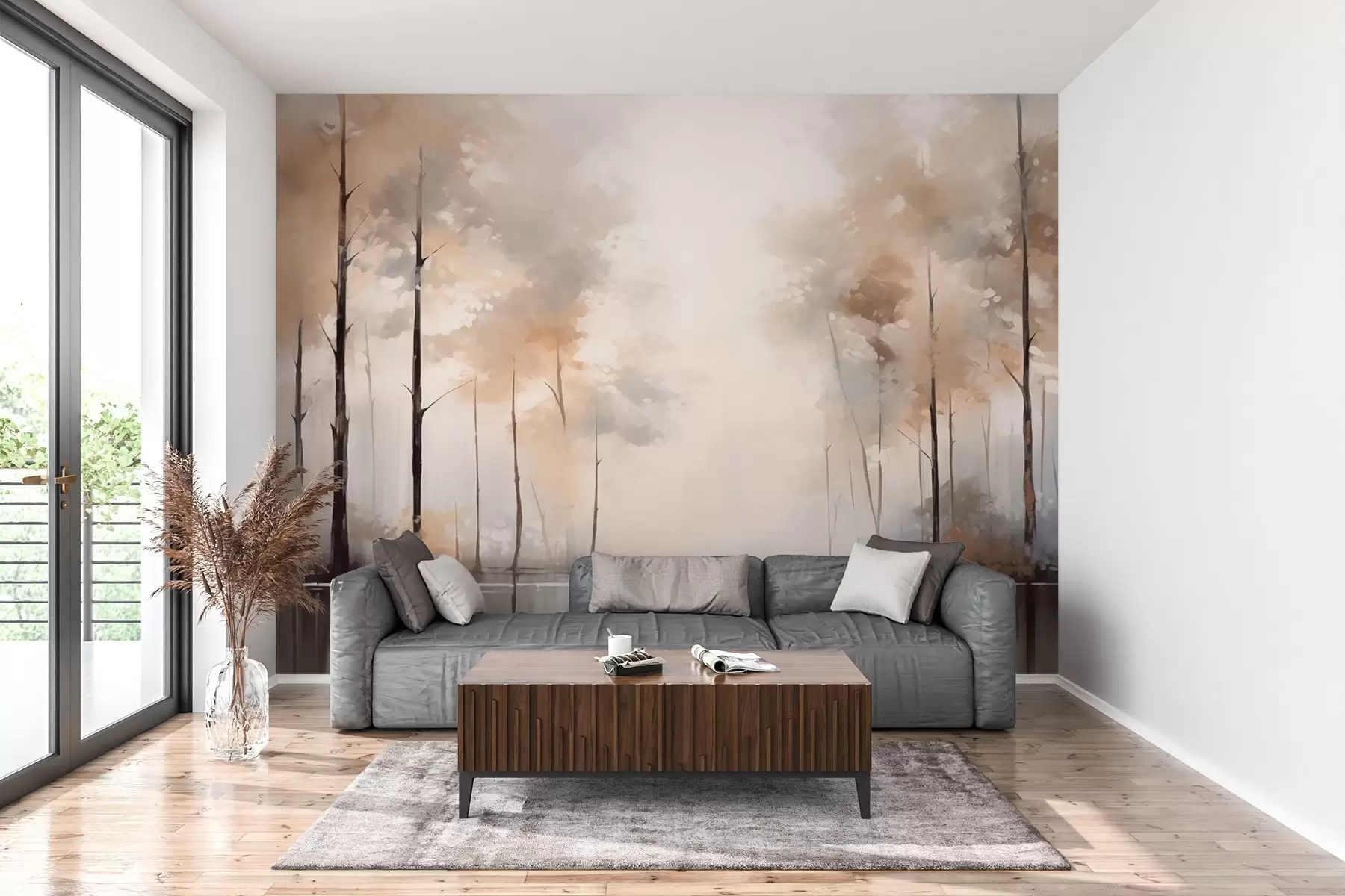 wall murals Магловита шума поред баре w02758