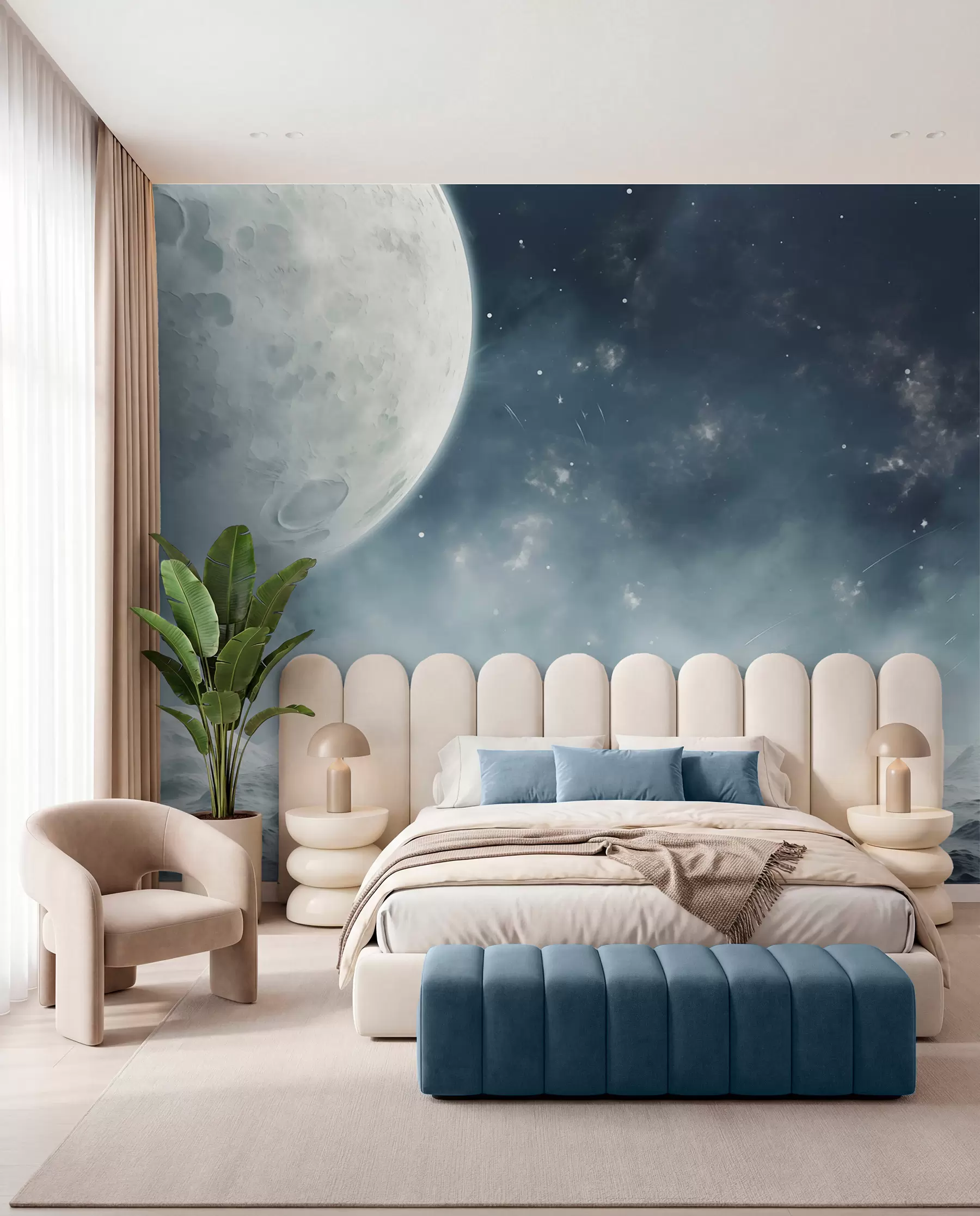 wall murals Апстрактни лунарни пејзаж w02797