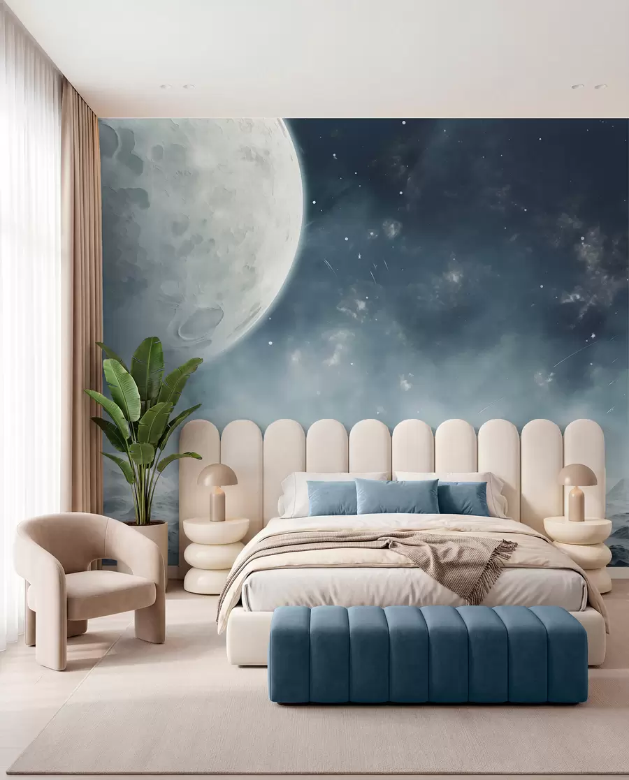 wall murals Апстрактни лунарни пејзаж w02797