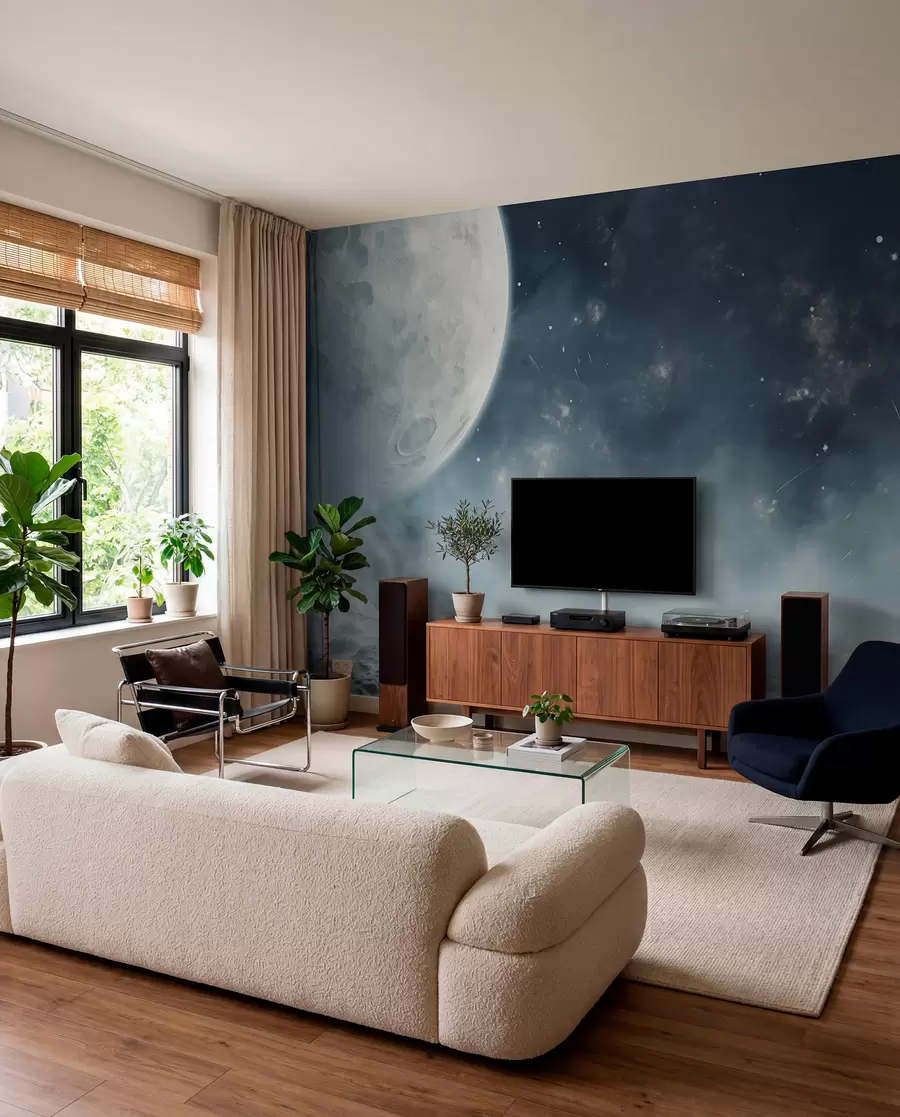wall murals Апстрактни лунарни пејзаж w02797