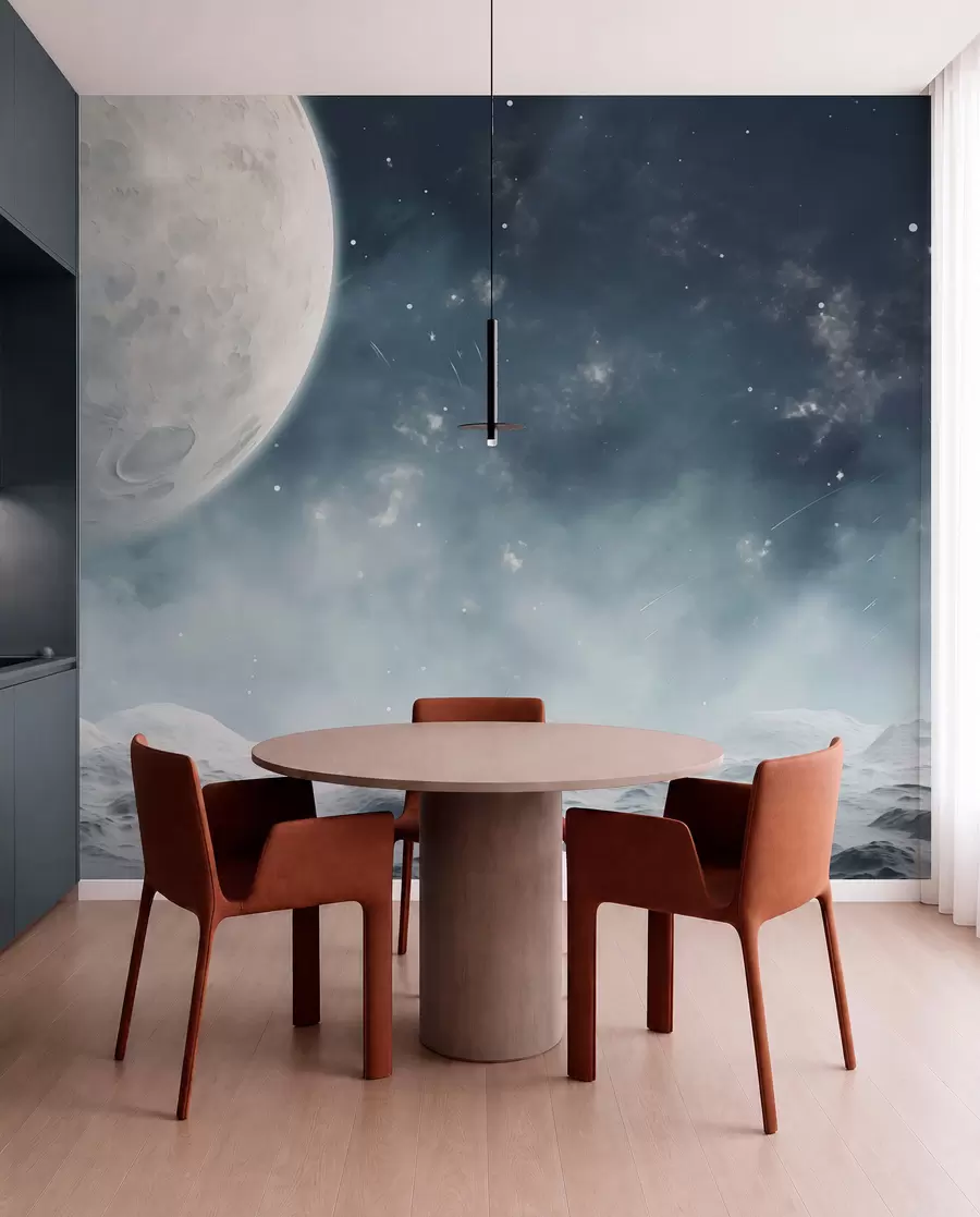 wall murals Апстрактни лунарни пејзаж w02797