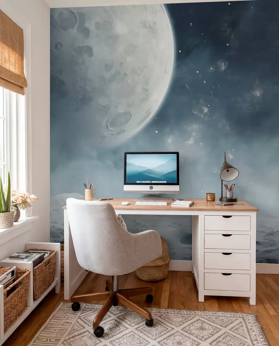 wall murals Апстрактни лунарни пејзаж w02797