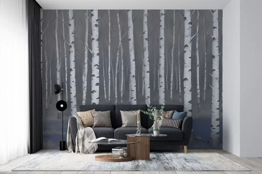 wall murals Акварел брезе w02845v2