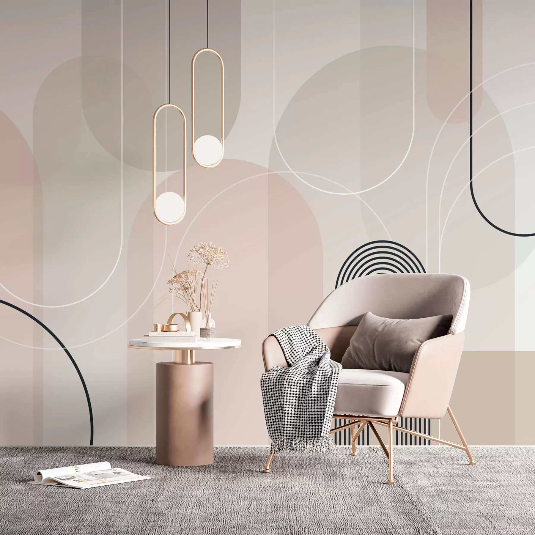 wall murals Стилски минималистички лукови w02826