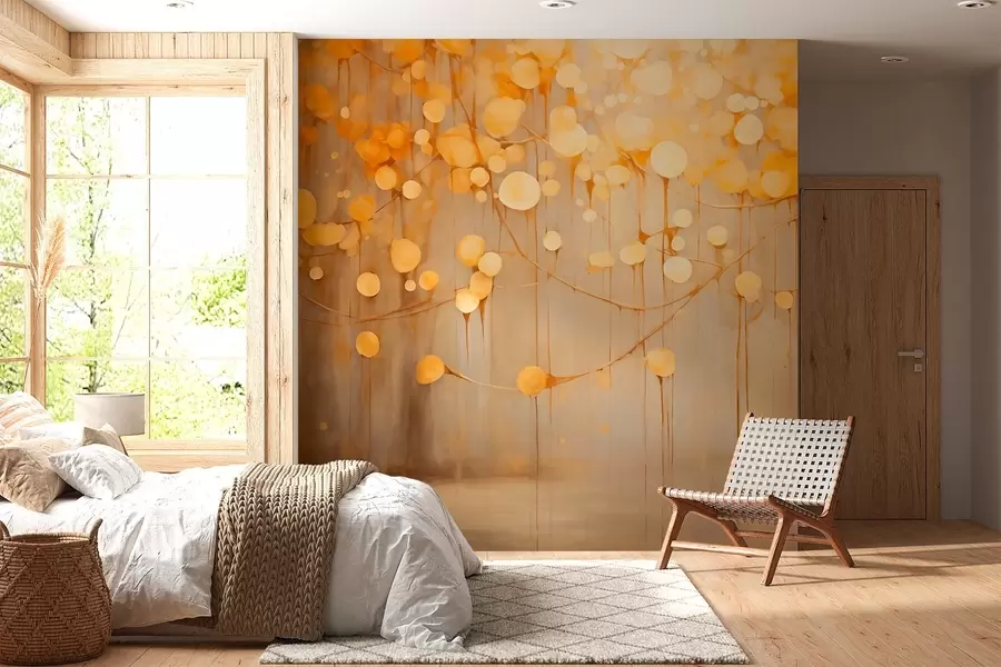 wall murals Наранџаста апстракција w02824