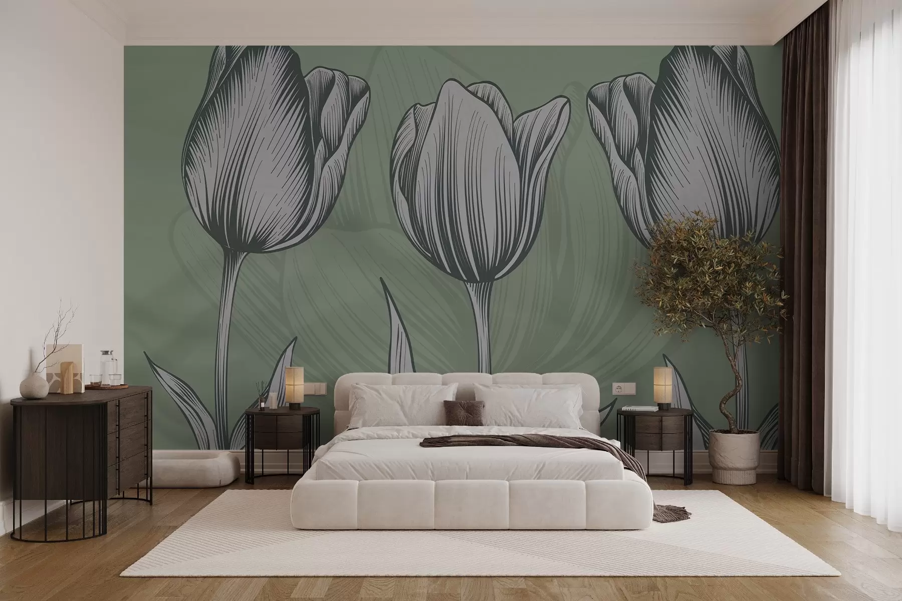 wall murals Елегантни тулипани w02786v1