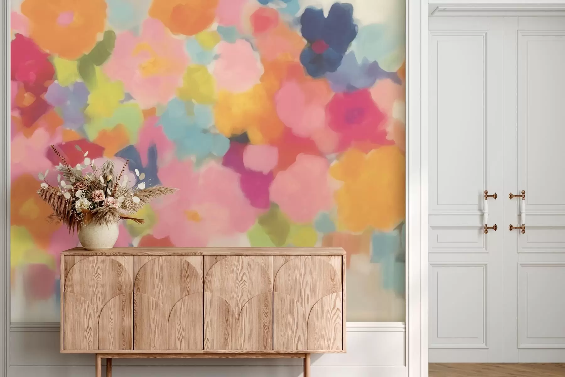 wall murals Шарено цвеће апстракција w02883