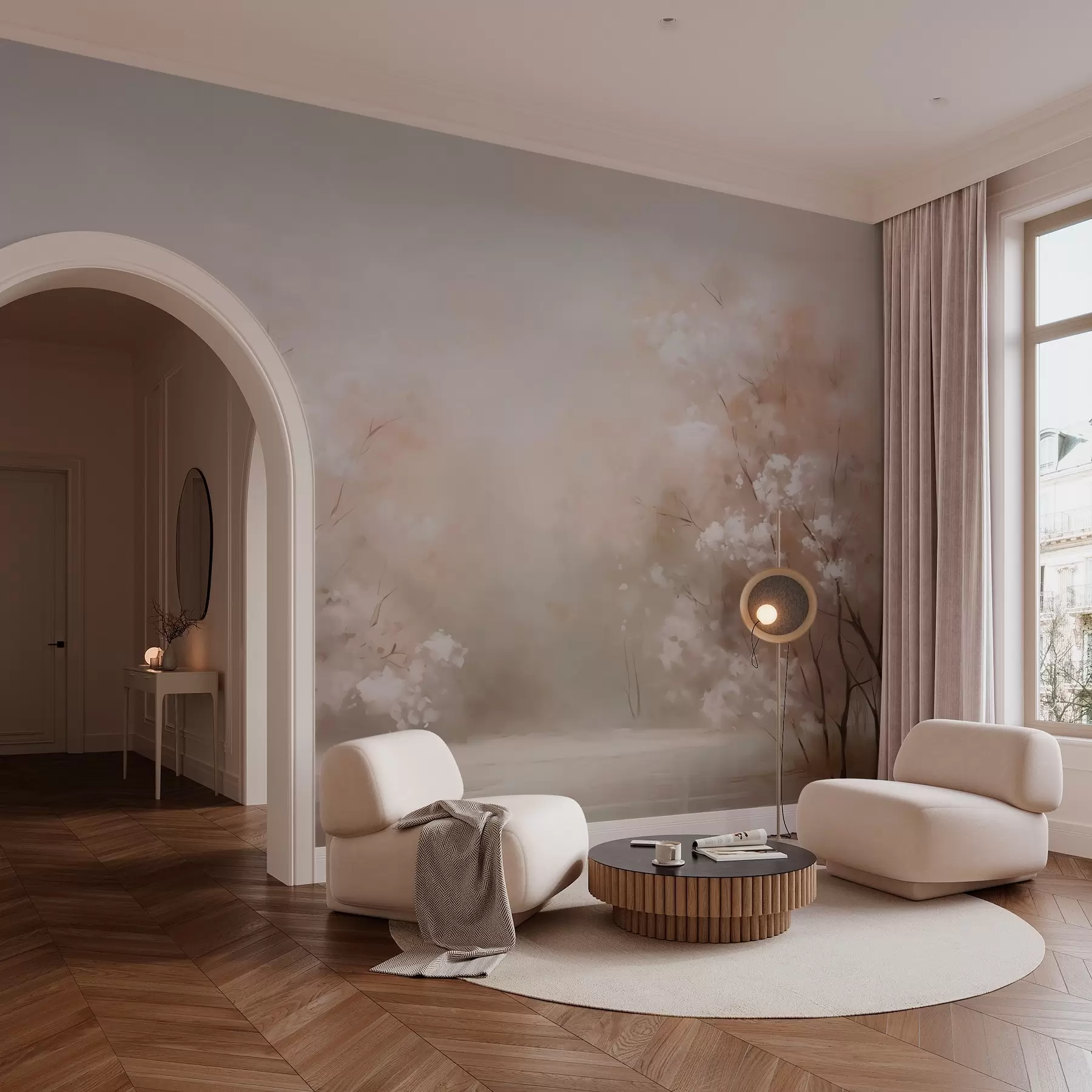 wall murals Грове апстрактна имитација слике w02924