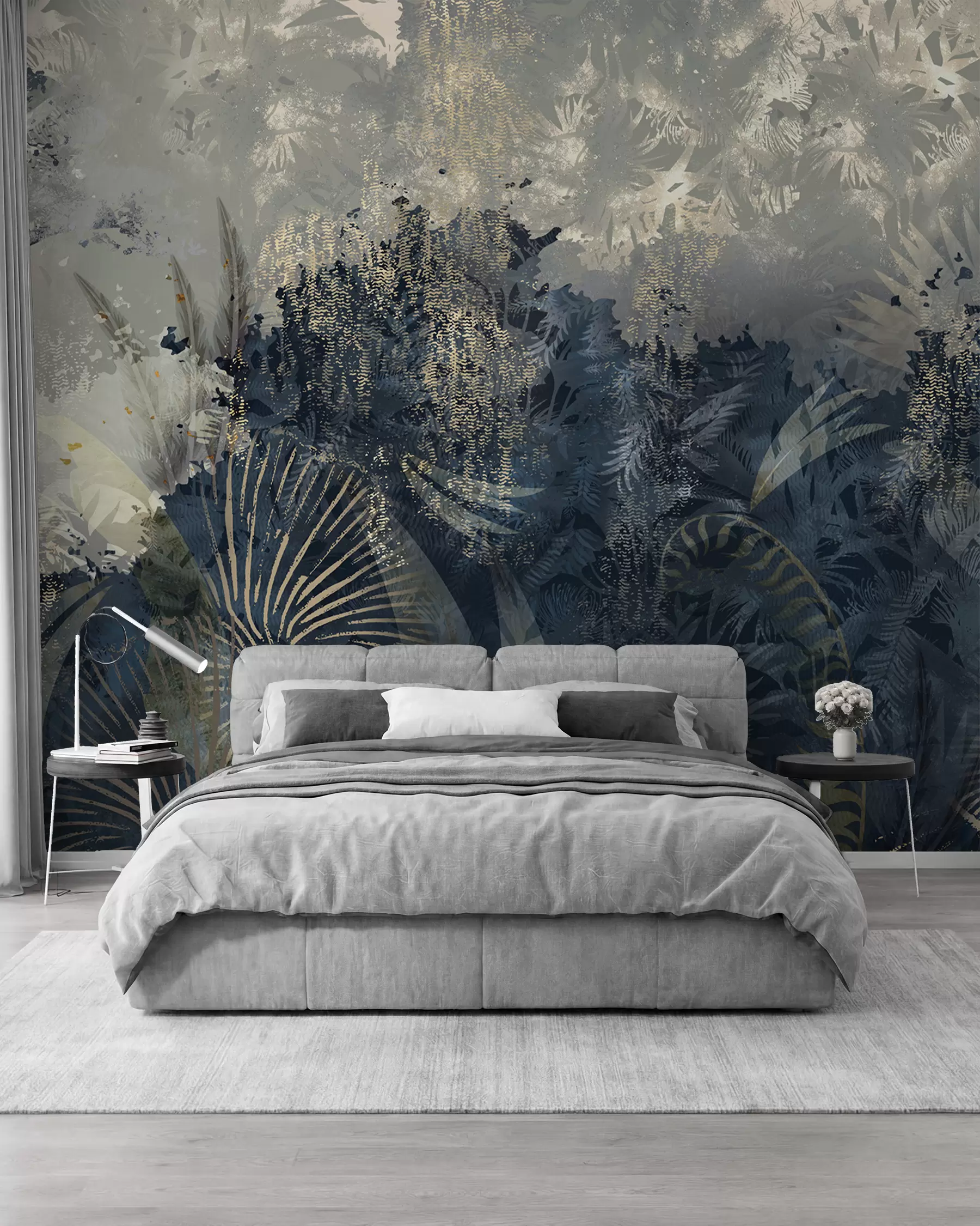 wall murals Магична Африка са прашумом и векторским елементима w02643