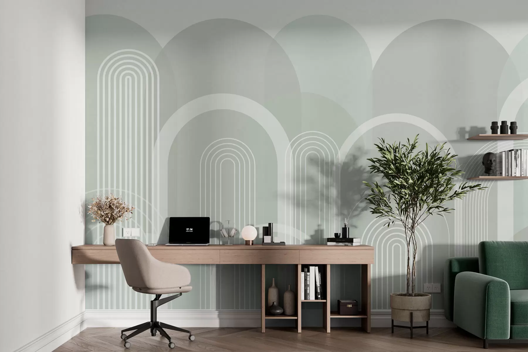 wall murals Бохо геометријски лукови w02935v3