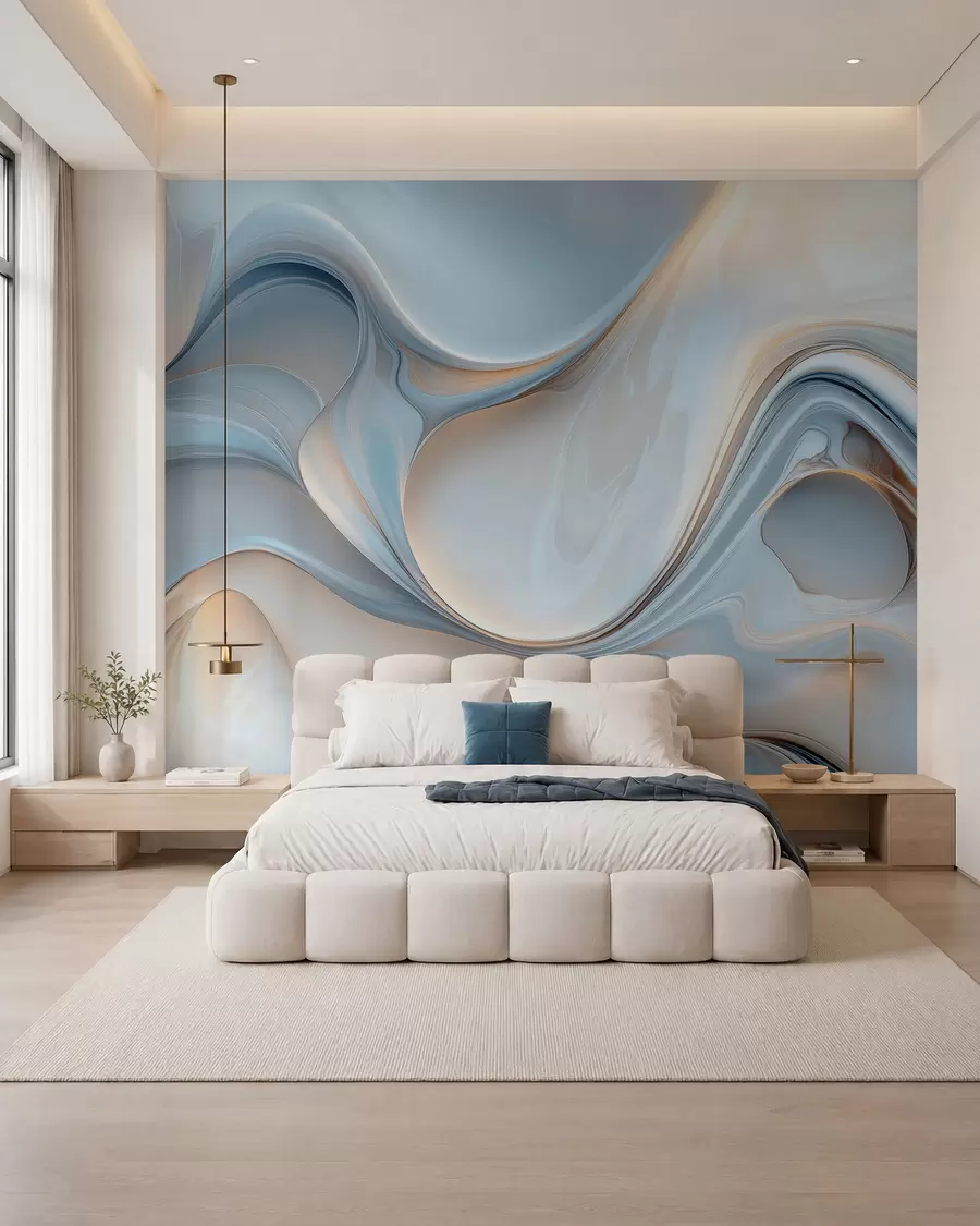 wall murals Тапета у стилу течне текстуре w02909