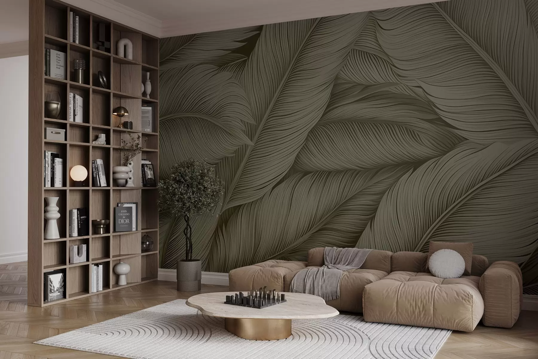 wall murals Велико обојено перје w02973v2
