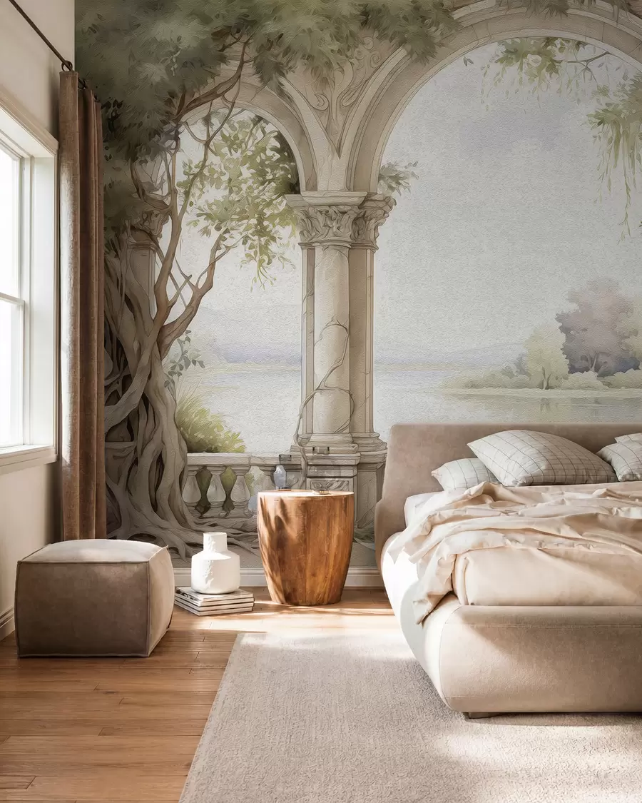 wall murals Цртеж уљаним стилом арх w02976