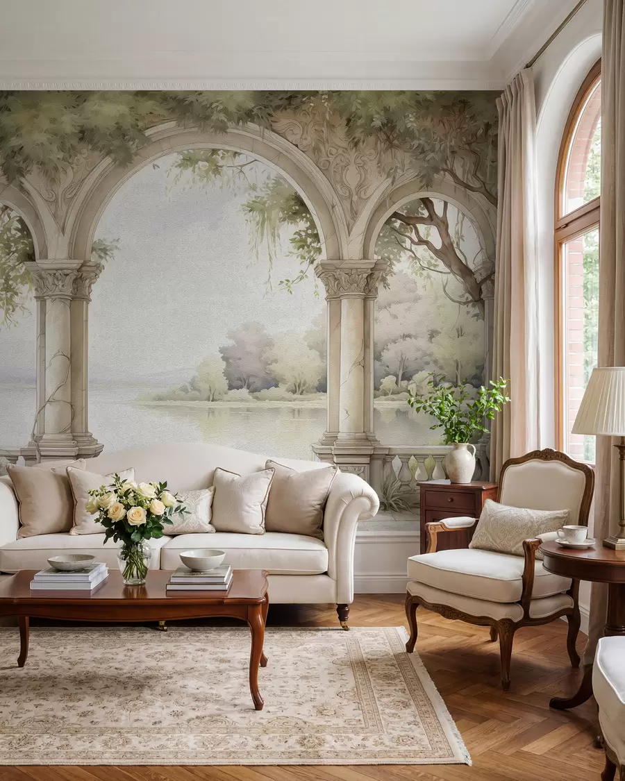 wall murals Цртеж уљаним стилом арх w02976