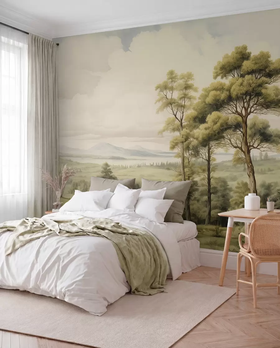 wall murals Модеран акварел пејзаж w02978