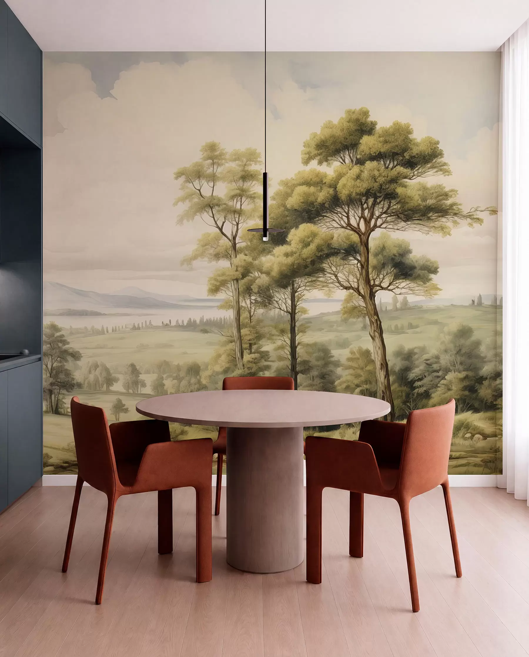 wall murals Модеран акварел пејзаж w02978