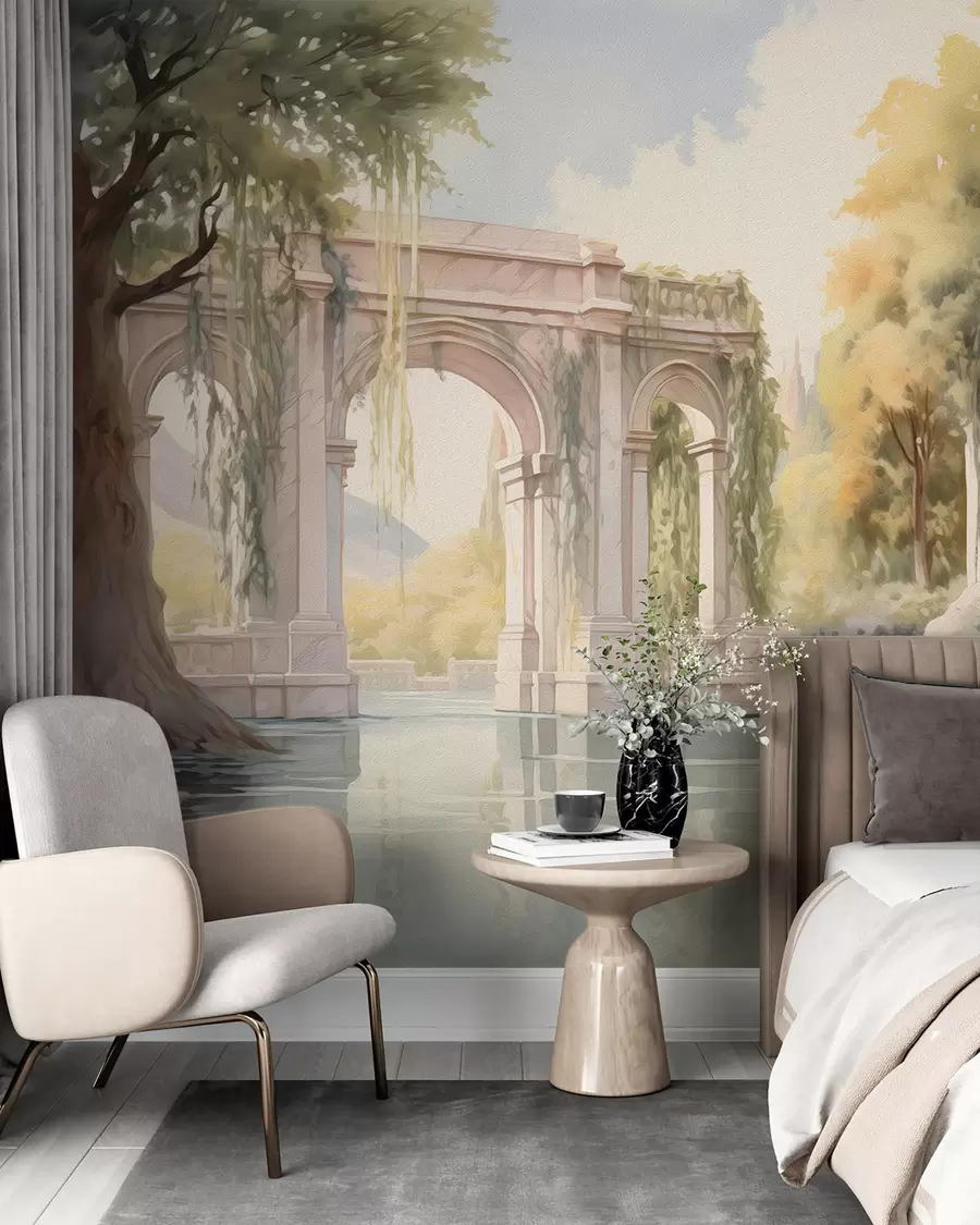 wall murals Сликани пејзаж у стилу уља w02989