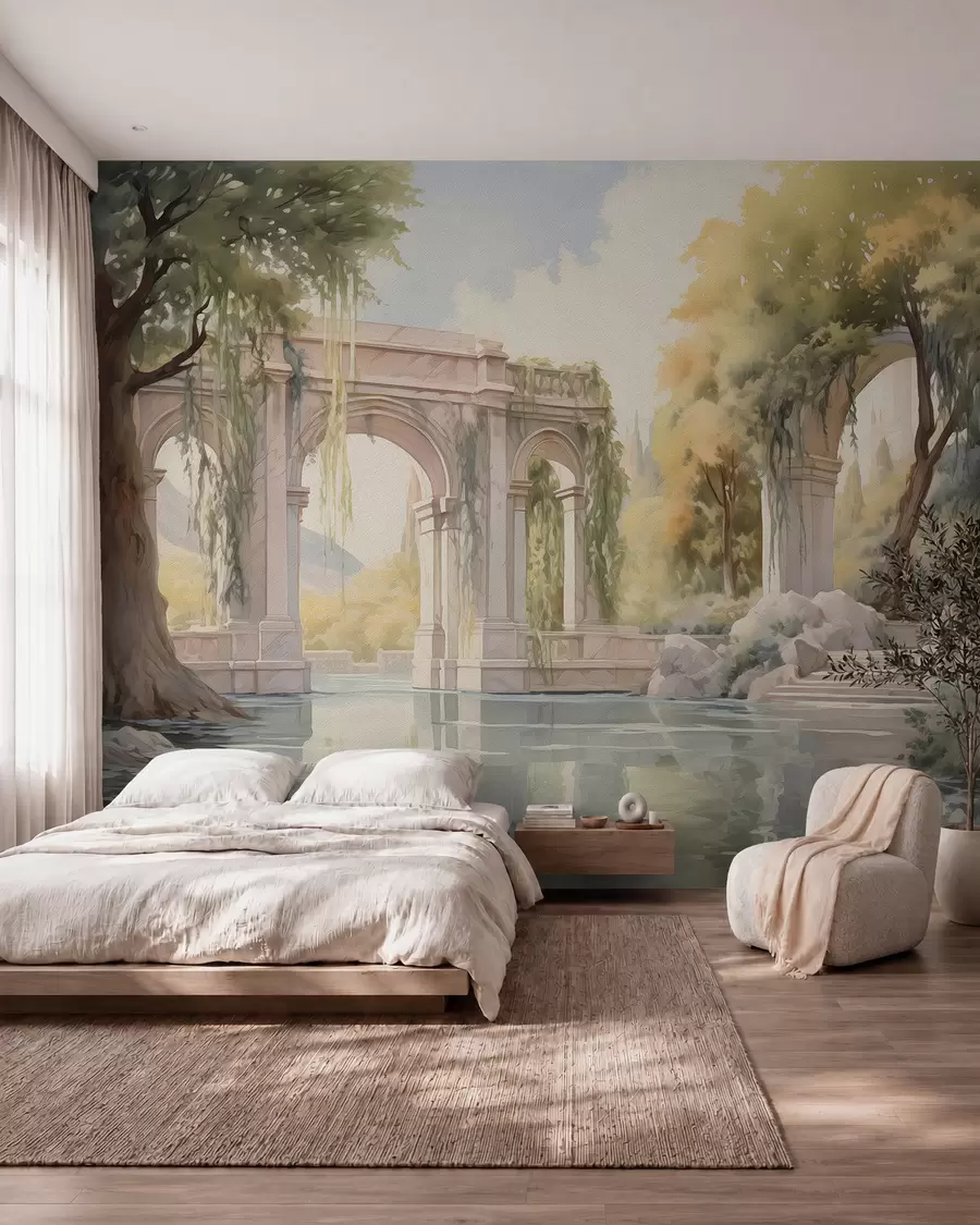 wall murals Сликани пејзаж у стилу уља w02989
