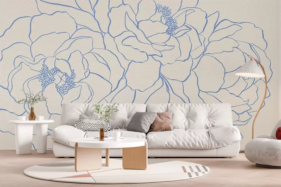 wall murals Минималистичке руже w08714v1