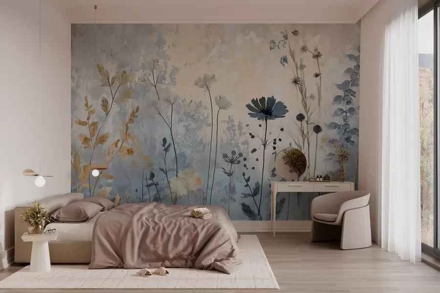 wall murals Дивље цвеће на апстрактан начин w03022
