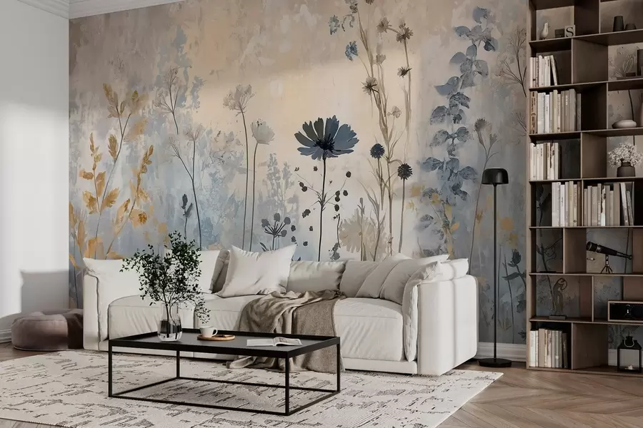 wall murals Дивље цвеће на апстрактан начин w03022