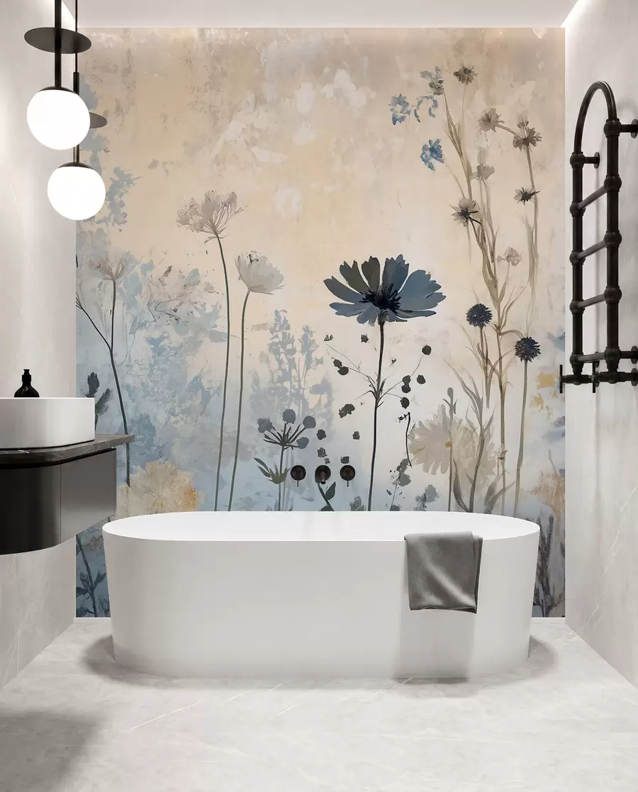 wall murals Дивље цвеће на апстрактан начин w03022