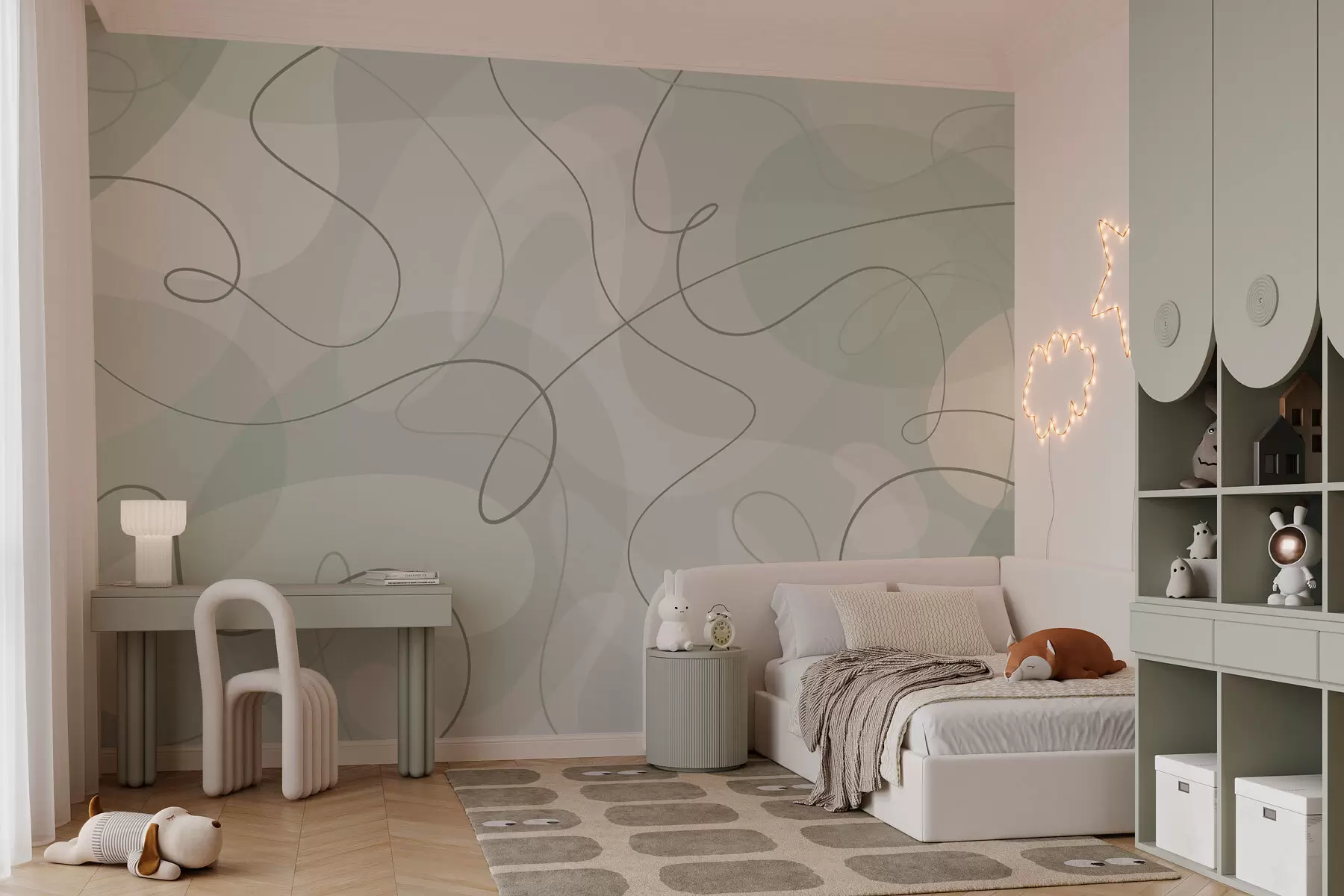 wall murals Тренд апстрактних линија и облика w03059v3