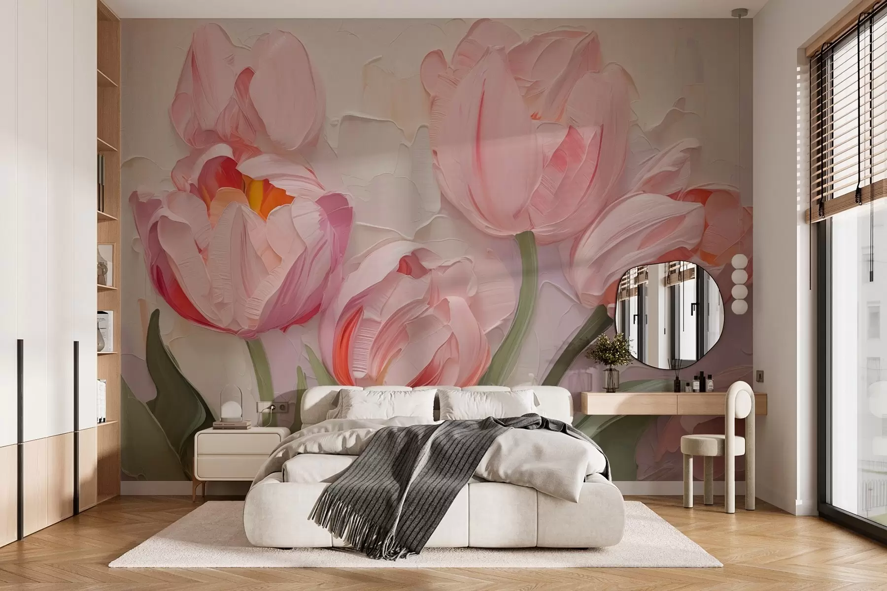 wall murals Сликање имитације лала w03066