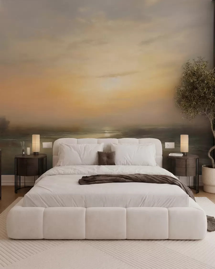wall murals Шармантан пејзаж заласка сунца w03132