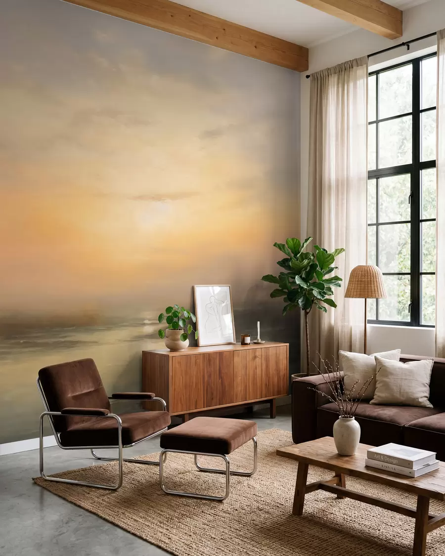 wall murals Шармантан пејзаж заласка сунца w03132