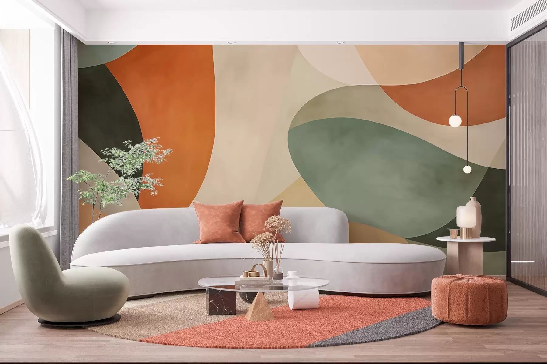 wall murals Апстрактна композиција w03094