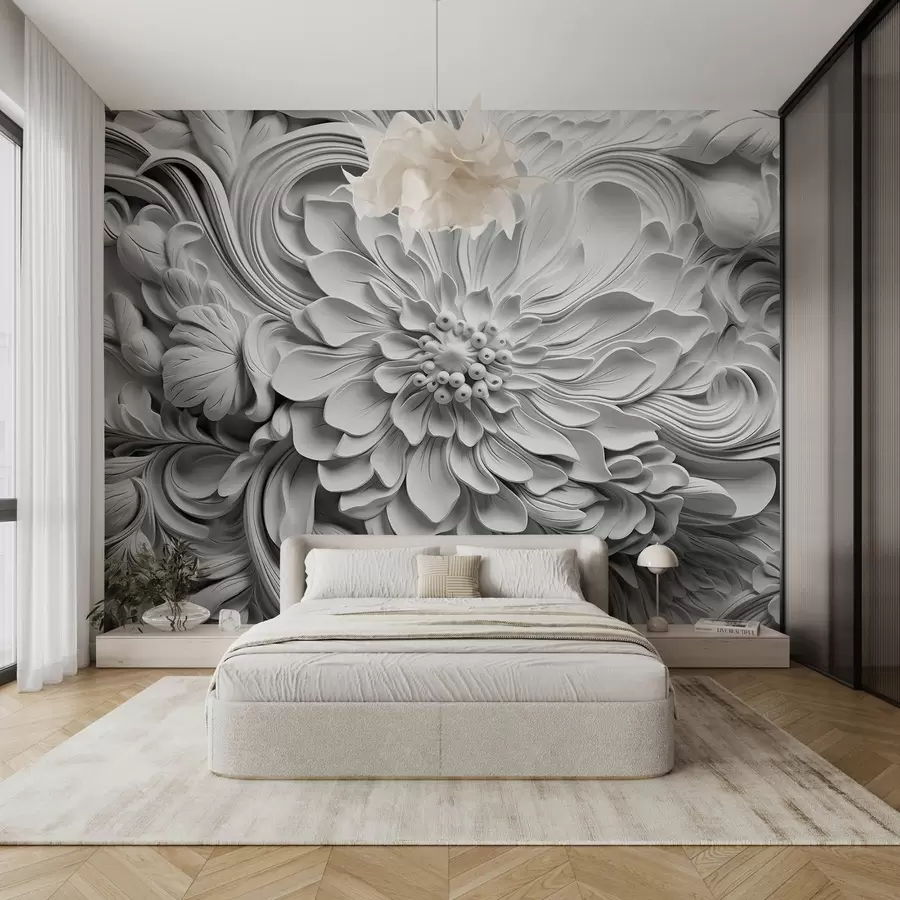 wall murals Имитација калупа, велико цвеће w08790