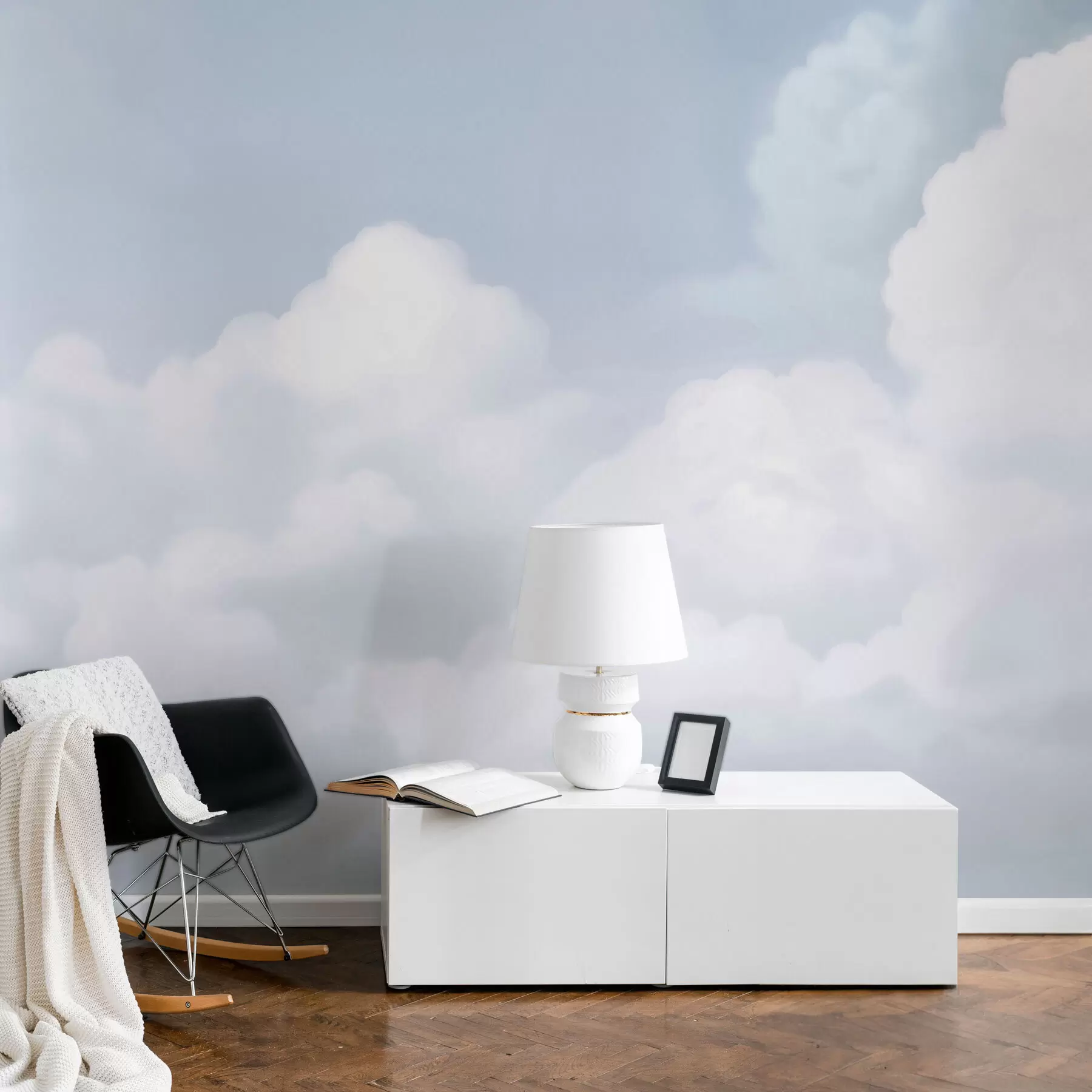 wall murals Плаво небо и облаци w03301v1