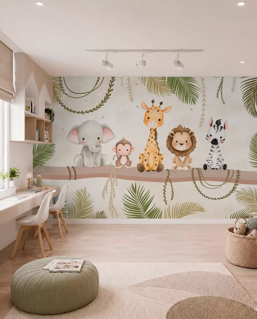 wall murals Mali prijatelji iz džungle w03166