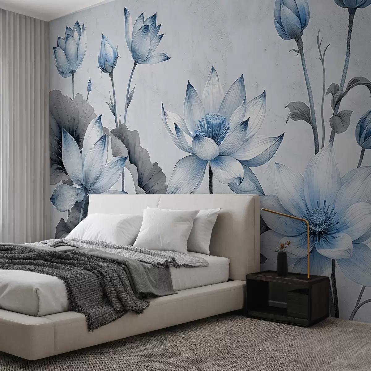 wall murals Осликани лотоси w03332v1