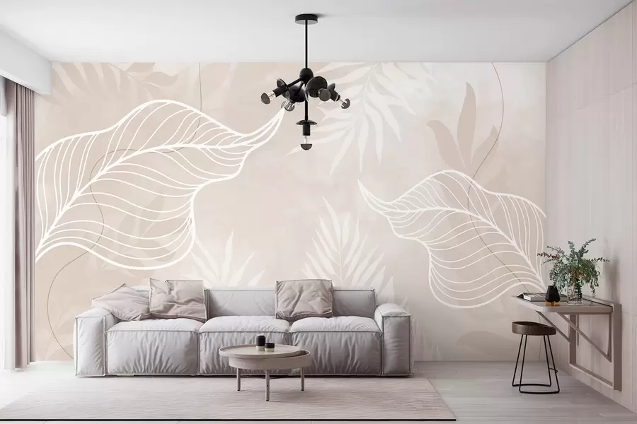 wall murals Линеарни ботанички састав w03235v2
