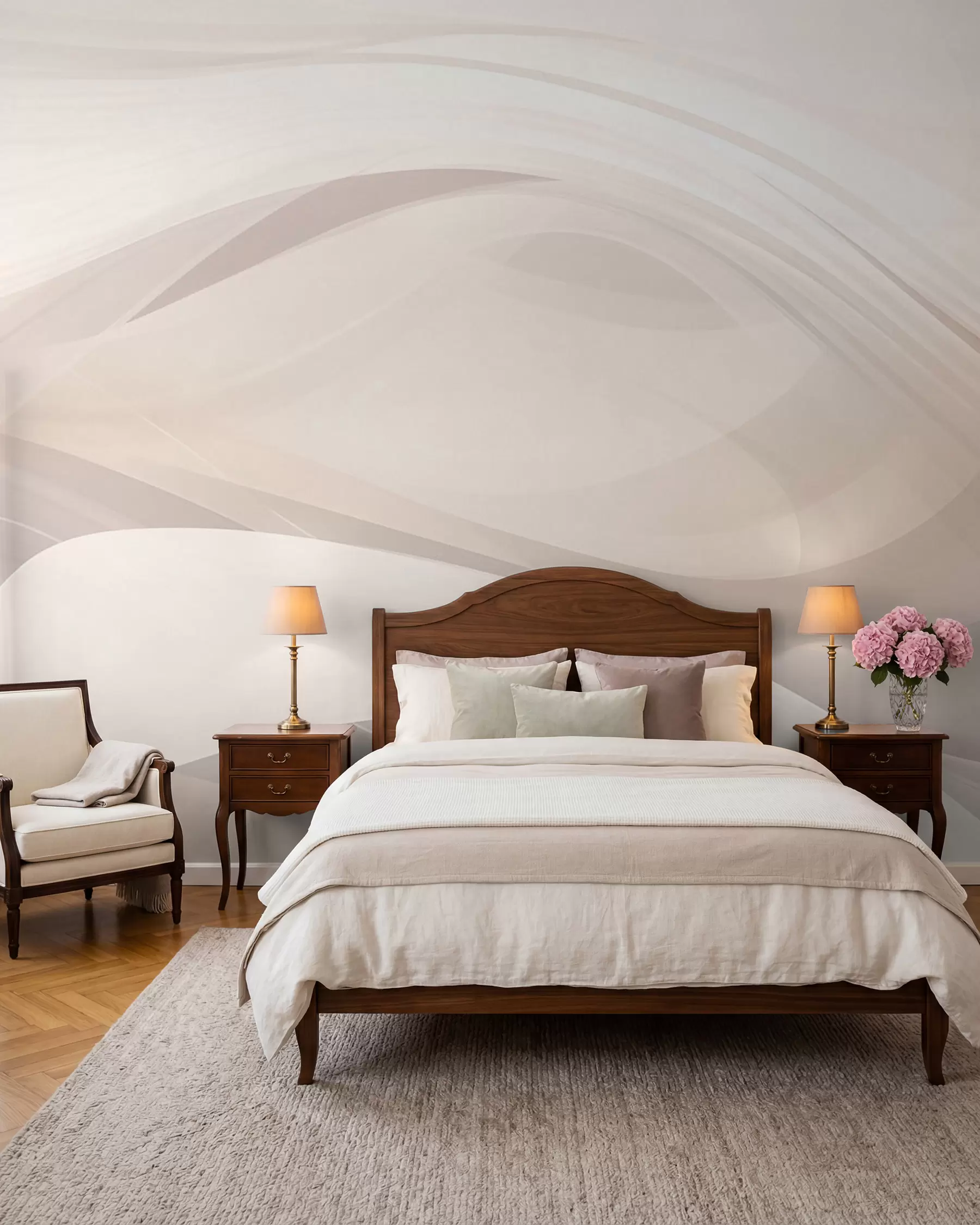 wall murals Апстрактни таласи у светлим нијансама w03236