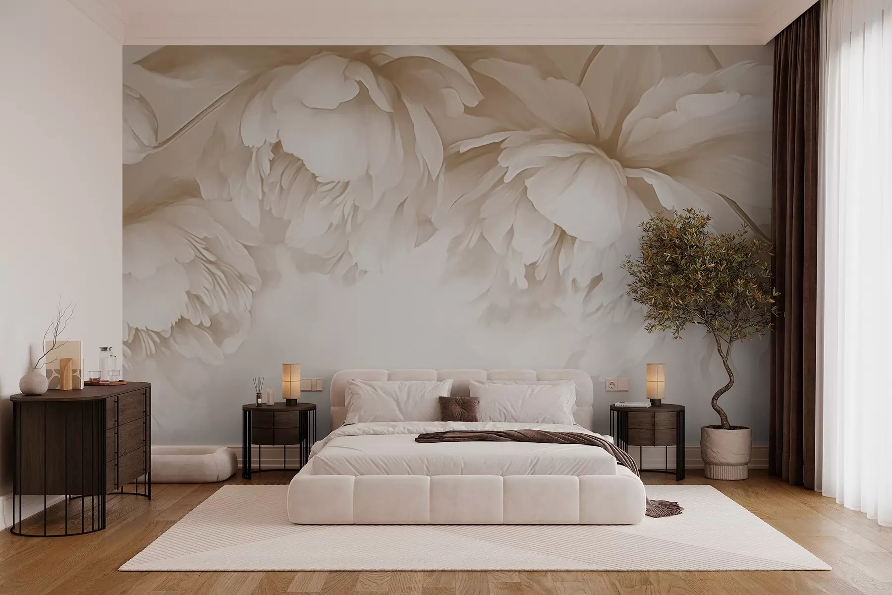 wall murals Пеониес w03239