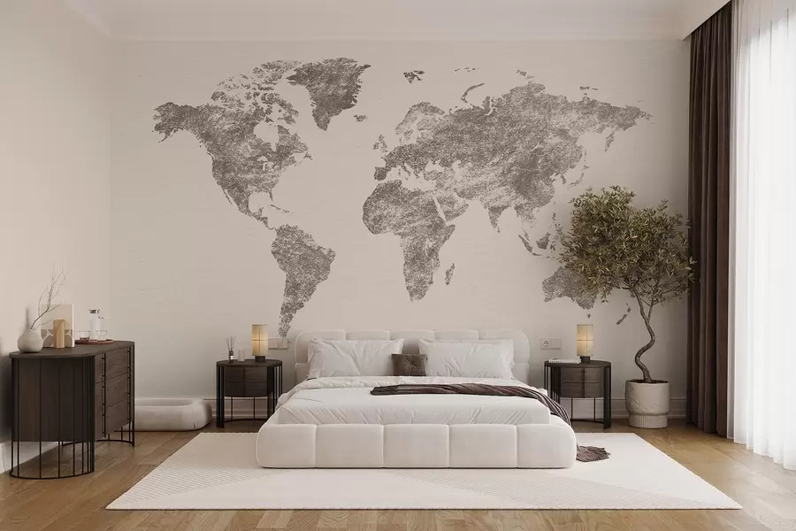 wall murals Текстурна мапа света w03312v2