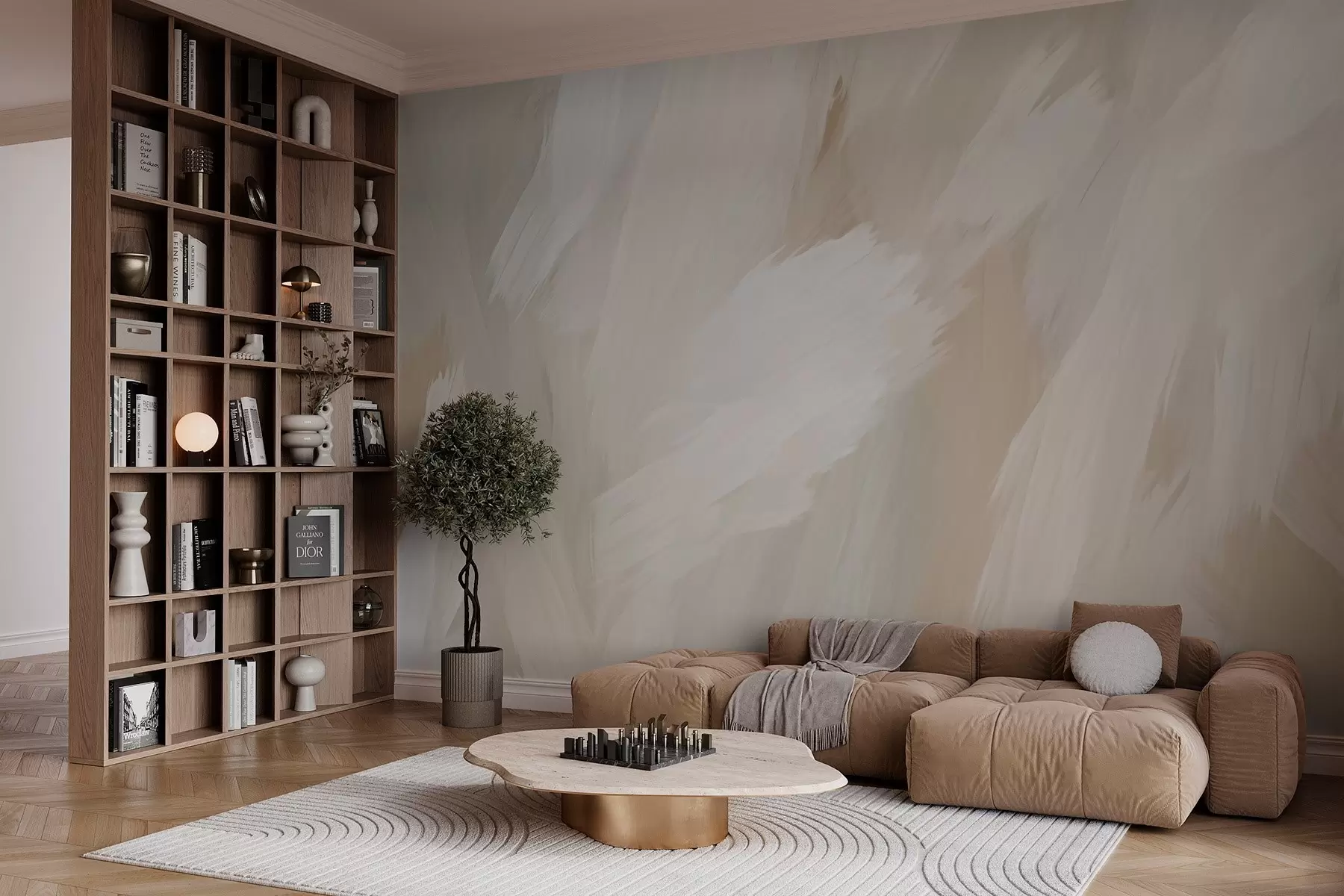 wall murals Стил лаганих потеза четкицом w03371