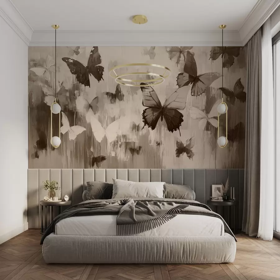 wall murals Апстрактни лептири w08924v1