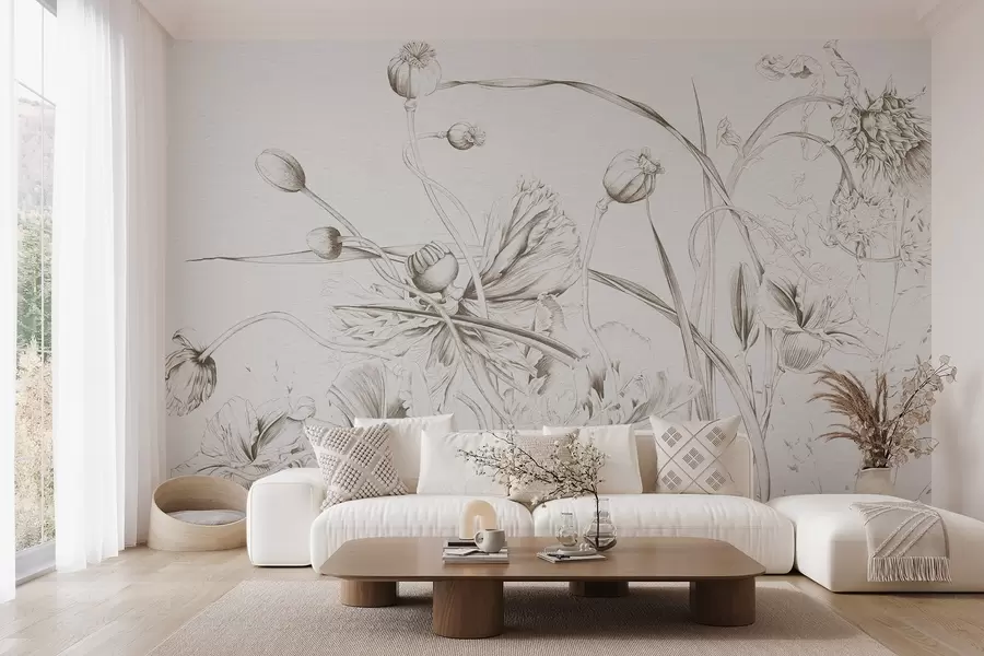 wall murals Ботаничка графика w08926v1