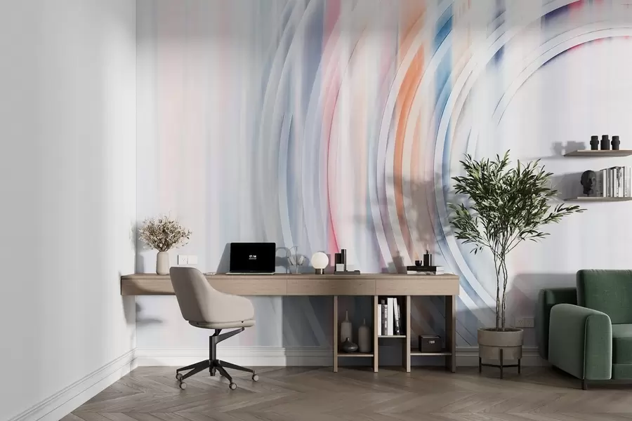 wall murals Апстрактни хаотични прстенови w08929v1