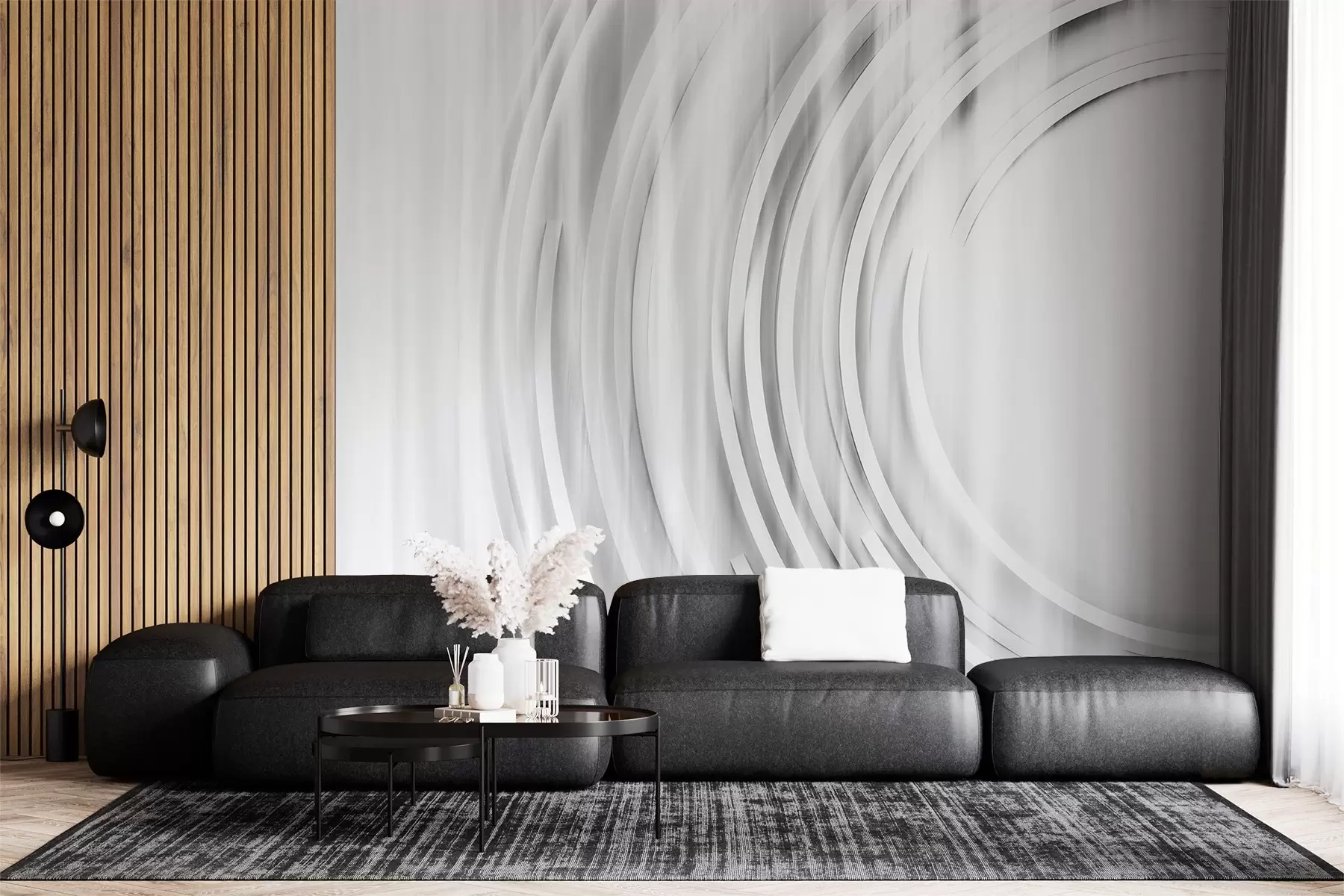 wall murals Апстрактни хаотични прстенови w08929v2