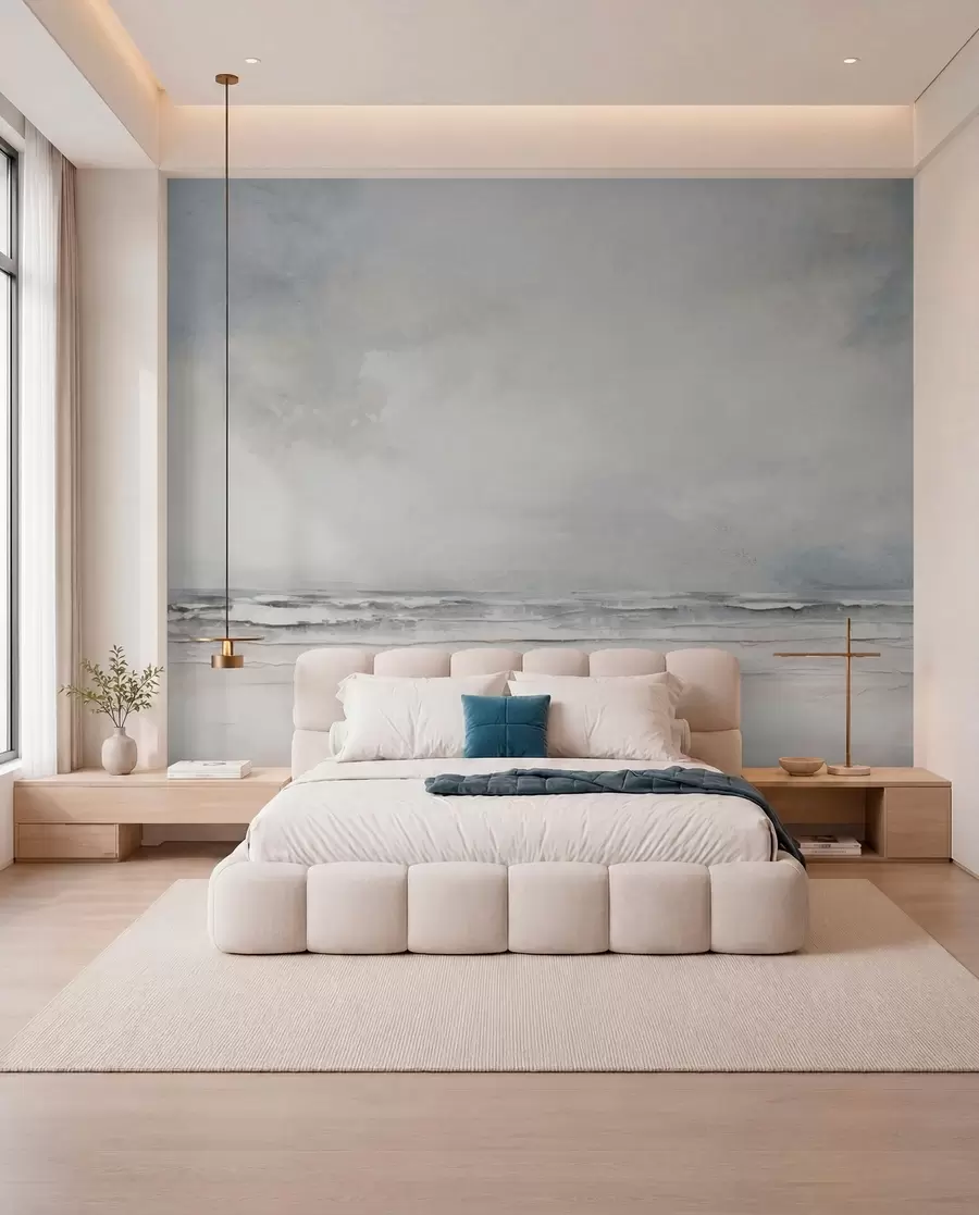 wall murals Сусрет апстрактног хоризонта неба и мора w03441