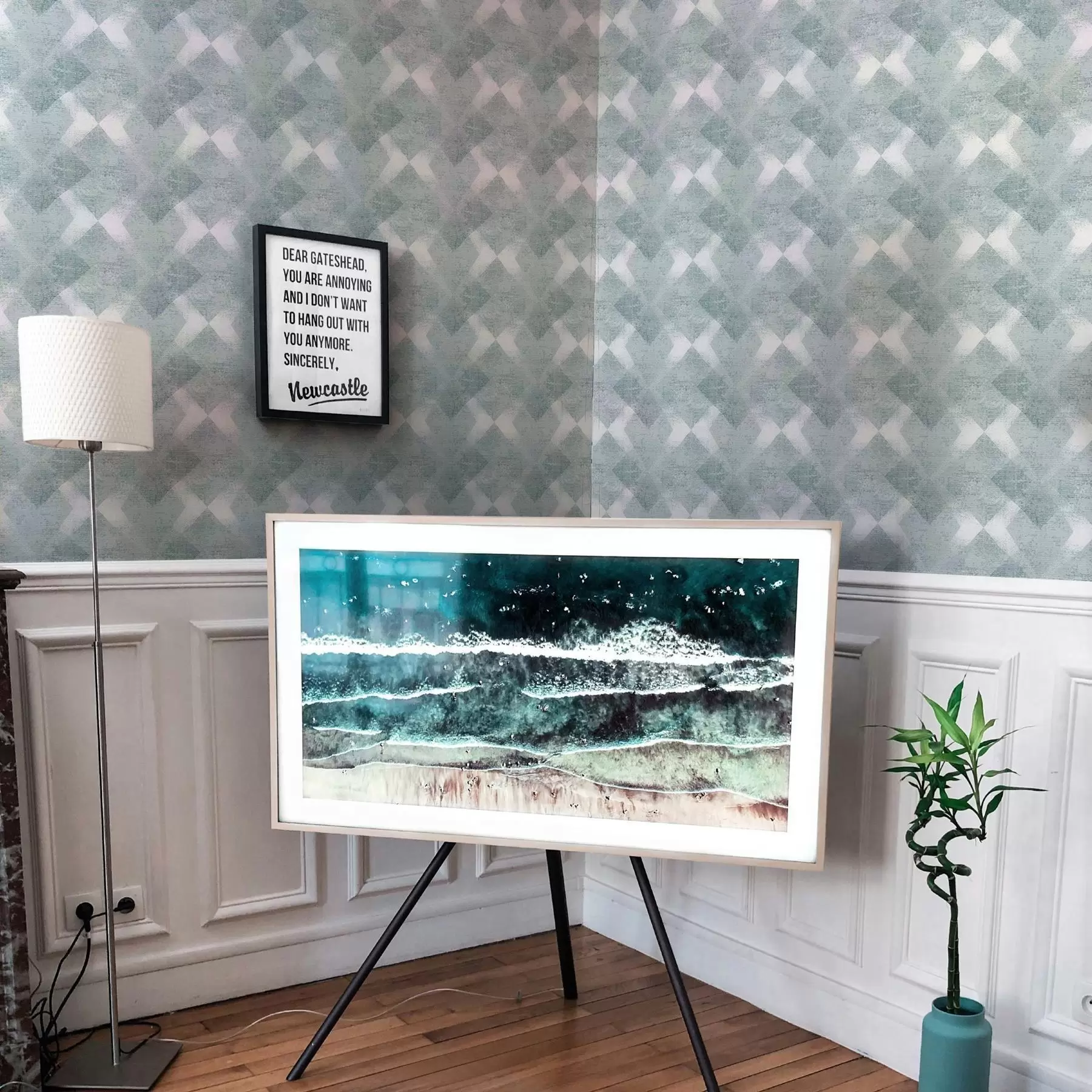 wall murals Ромбови у плавим бојама a00007