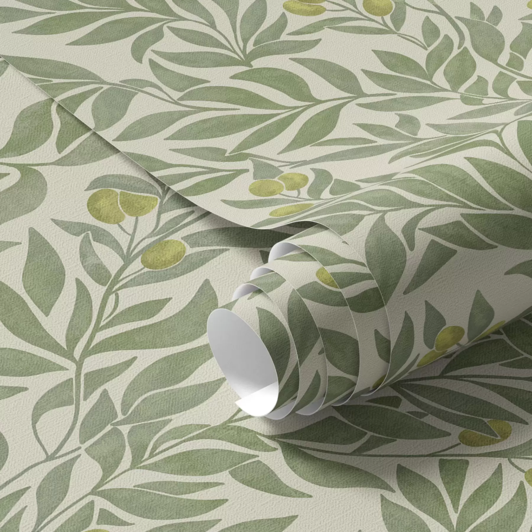 wall murals Зелене маслинове гранчице a00026