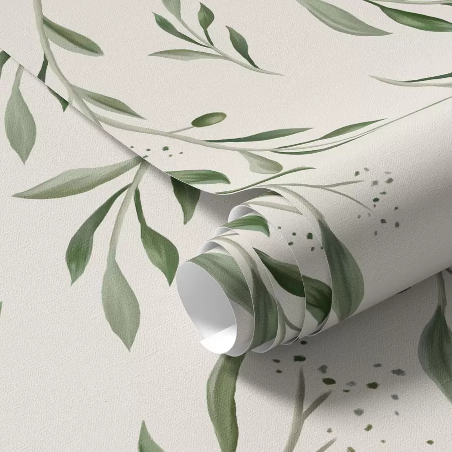 wall murals Нежне зелене маслинове гранчице a00030