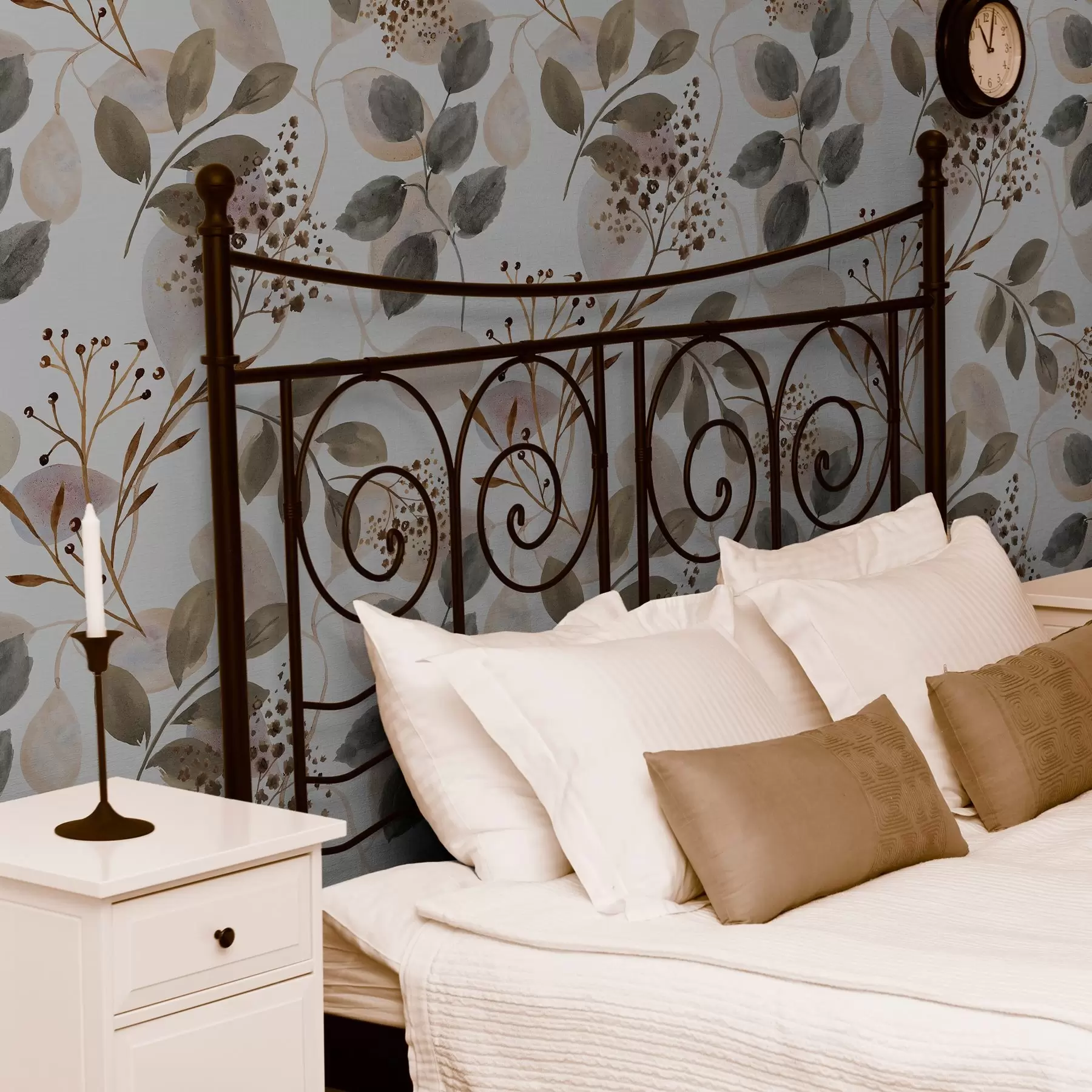 wall murals Јесењи листови у стилу акварела a00048