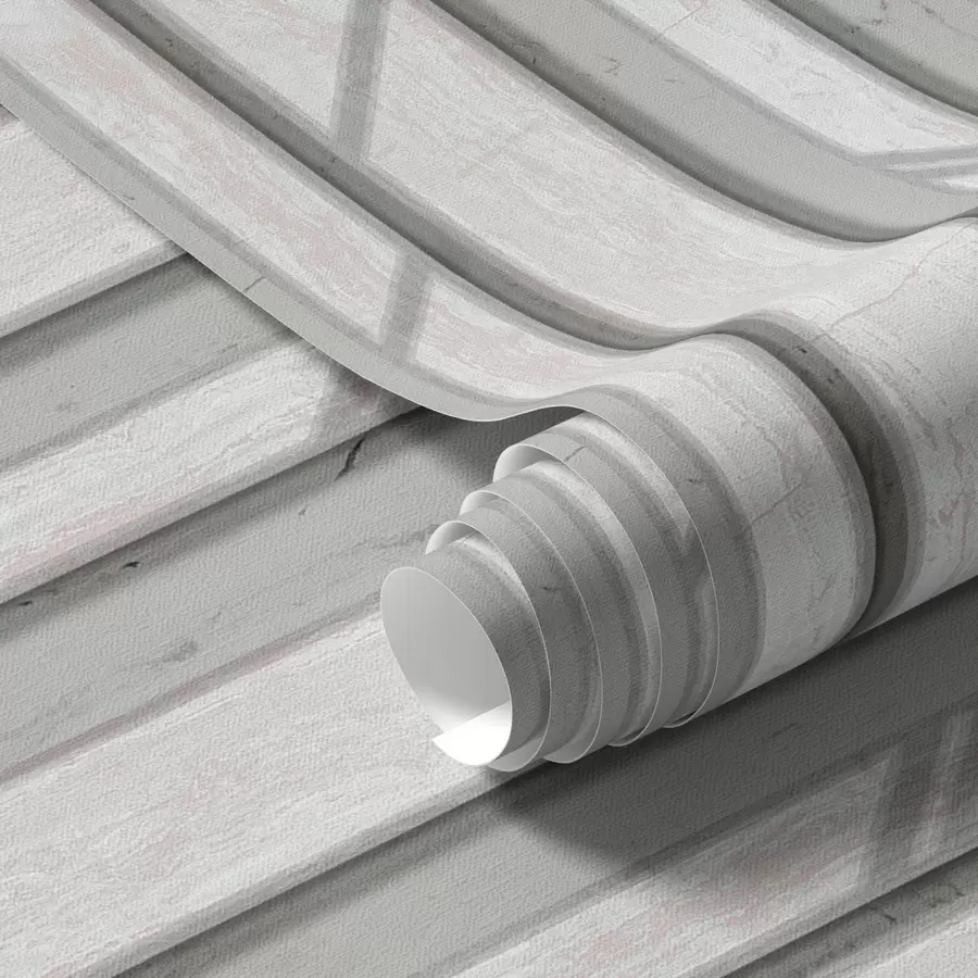 wall murals Ефекат дрвене плоче у светло сивој боји a00055